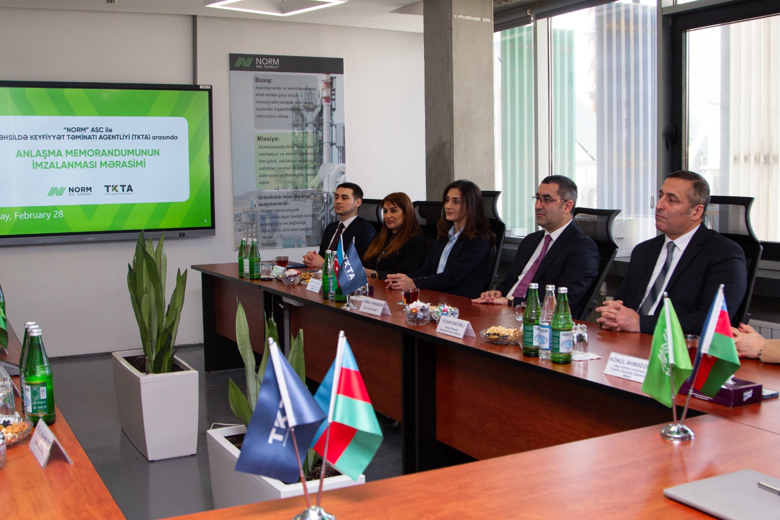 “NORM” ASC İLƏ TKTA ARASINDA ANLAŞMA MEMORANDUMU İMZALANIB